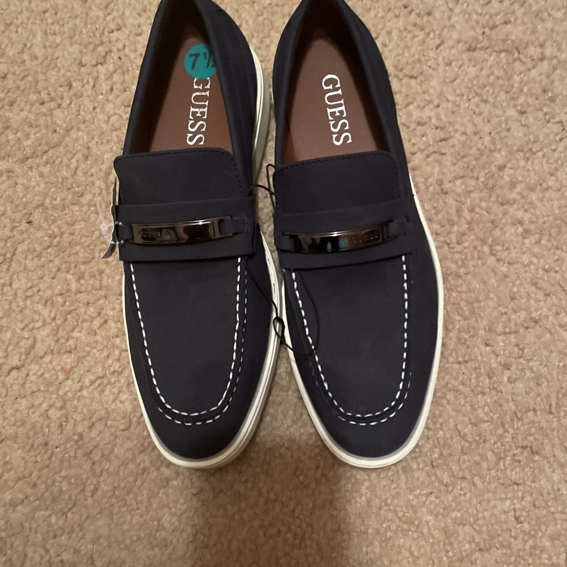 New With Tag Guess Men Casual Navy Blue Shoes