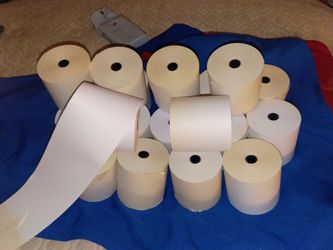 20 rollos de papel para máquina registradora estándar de 80mm de ancho o tres pulgadas por todo