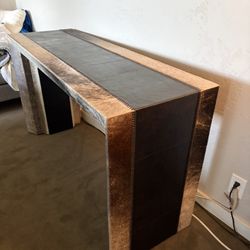 Leather Cowhide Designer Stand