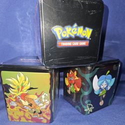 Pokemon TCG: Stacking Tin 2025 - 3 Pks, Stickers - SEALED, 3 TINS!