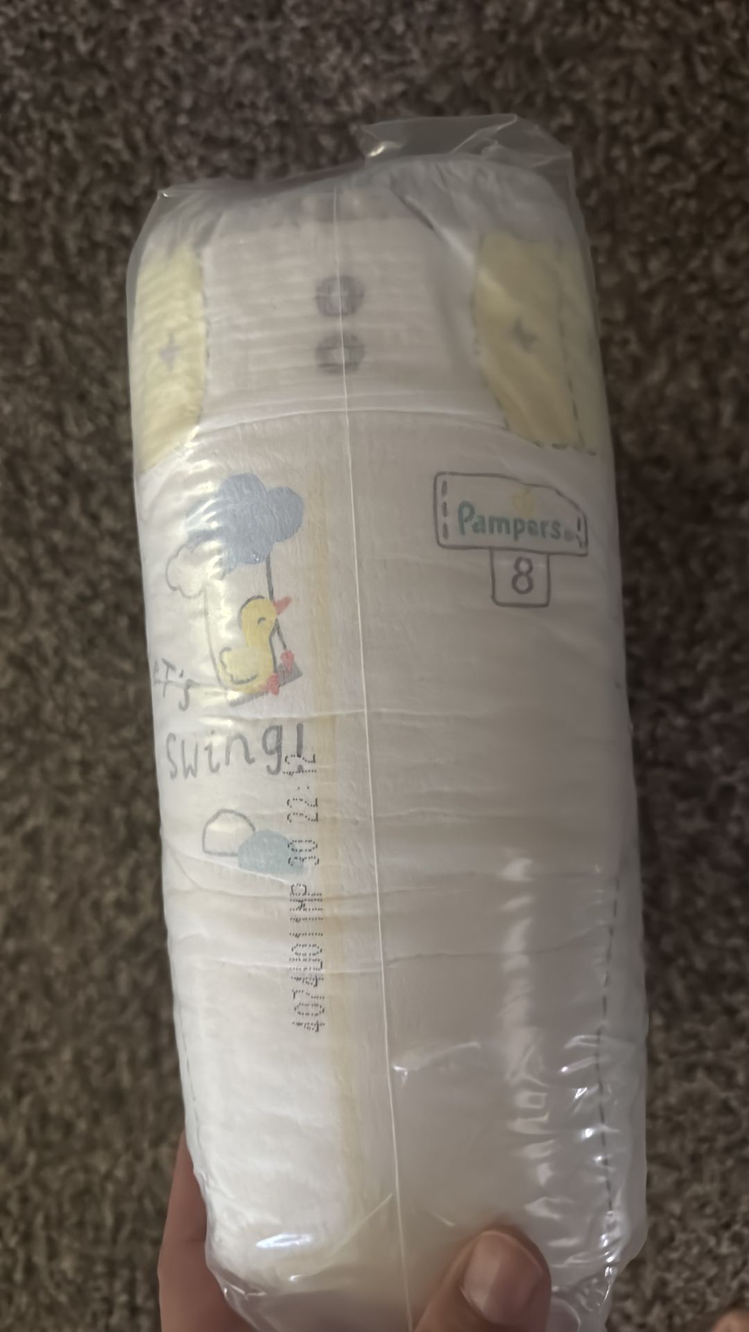 Pampers size 8