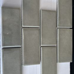 Subway Tile- 24SQ FT- 12x12 sheets- 3x6  Subway 