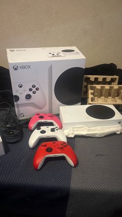 Xbox Series S with Three Controllers