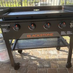 4 burner blackstone & accessories