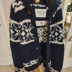 Abercrombie Sweater Jacket with hoodie