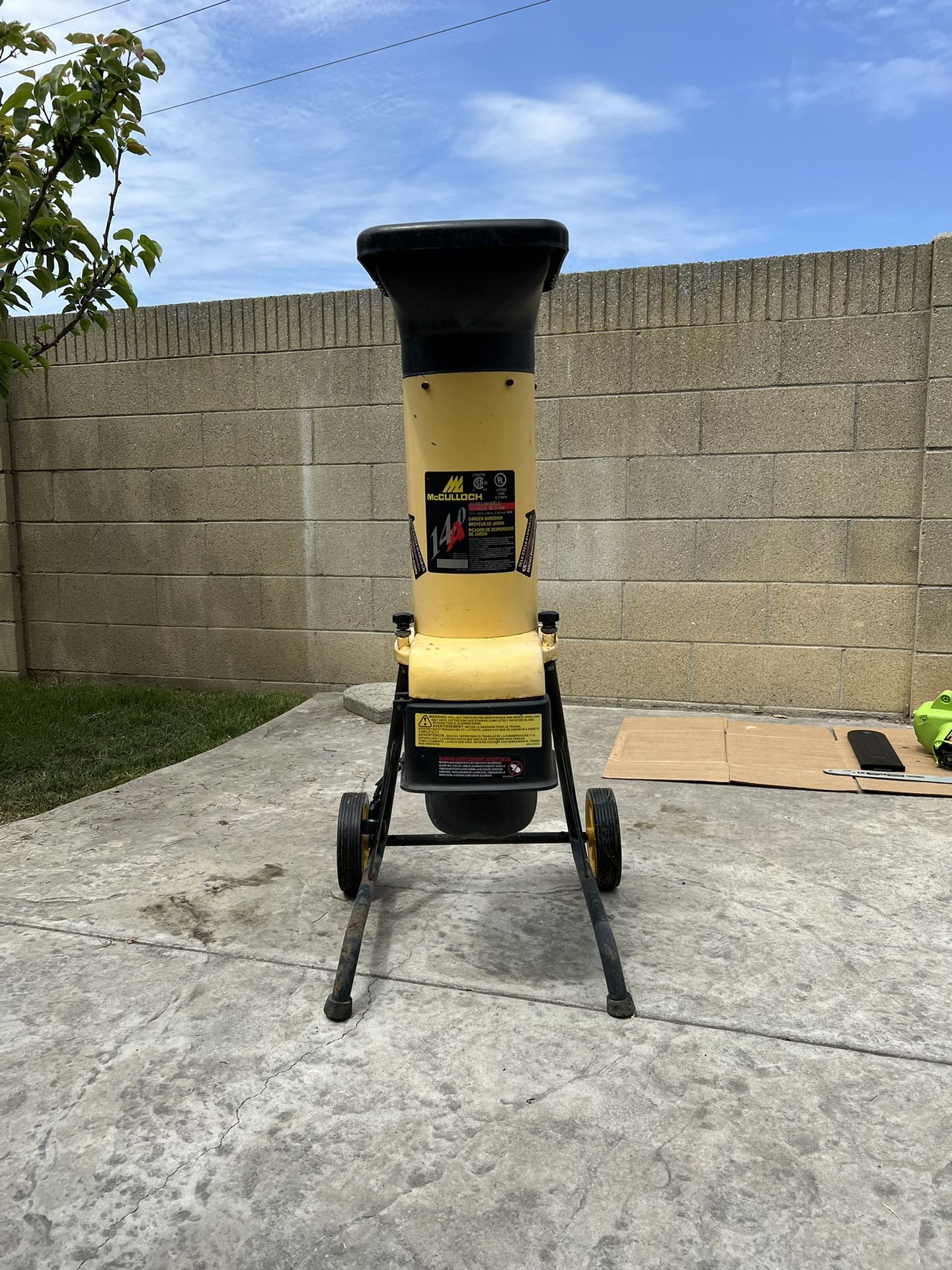 McCulloch Garden Shredder