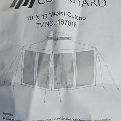 Four seasons courtyard gazebo tent 10x10