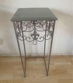 Gray Metal Stand
