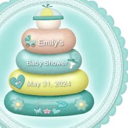 Baby Shower Personlized Poster Baby Shower Party