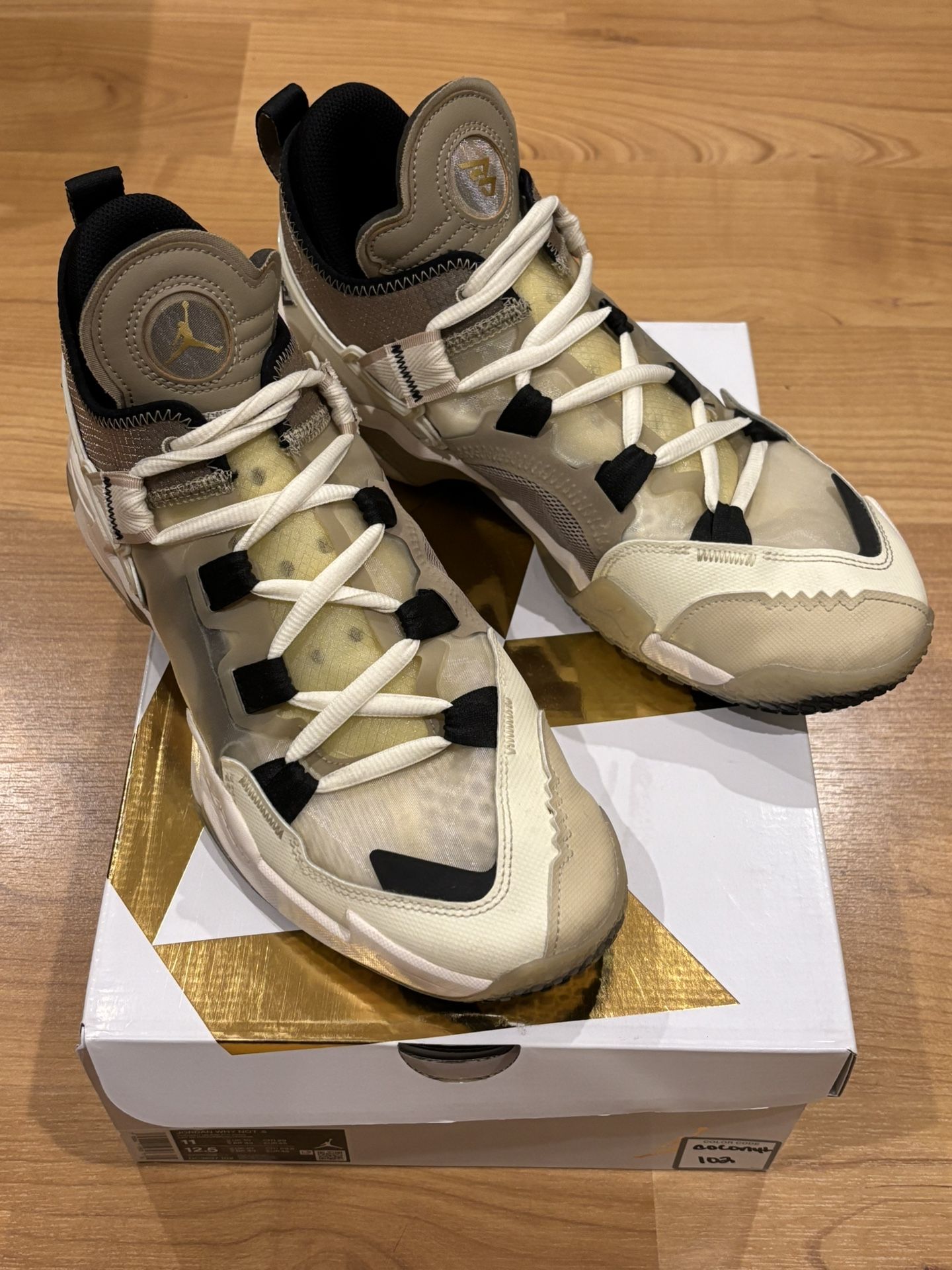 Jordan Why Not .5 Men’s Shoes Size 11 Coconut Milk Black Khaki