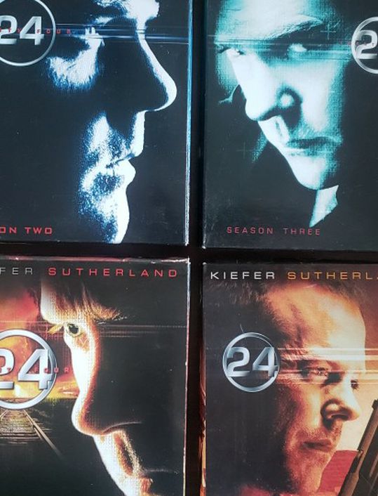 $20 - DVD Sets Seasons 1-4 of 24 w/ Kieffer Sutherland