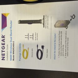 Netgear N600 wireless Dual Band Router 