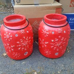 Decor Heavy Ceramic Big Jars With Handles. Make Offer