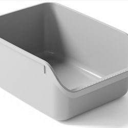 SpaceTime Large Cat Litter Box with High Sides,Cat Boxes for Indoor Cats,Cat Litter Pan for Kitty,Litter Box with Low Entry,Easy to Clean,Anti-Splashi