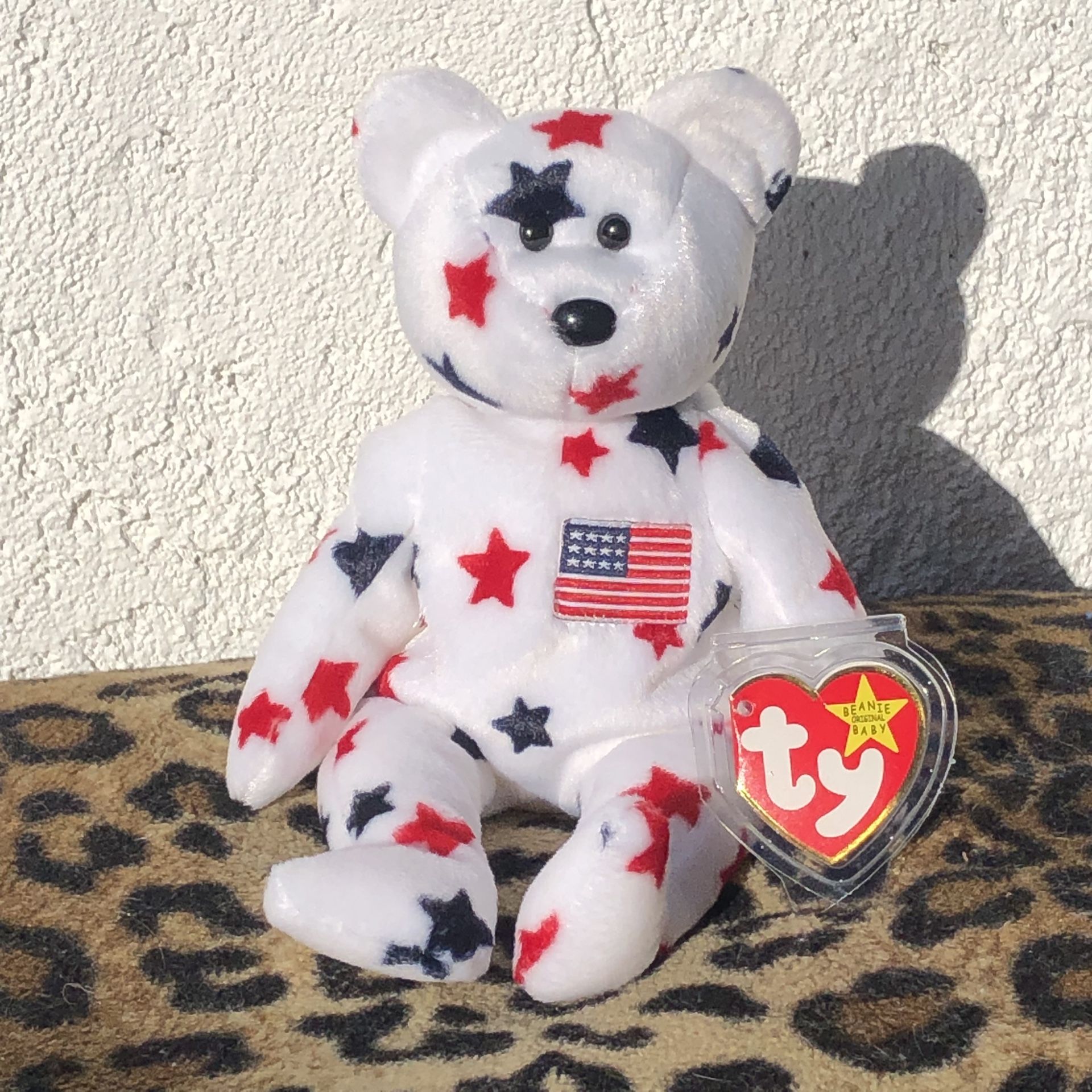 Original TY Beanie Baby *GLORY* - DOB 07/04/1997 (Silver Lake)