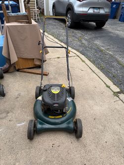 Craftsman Lawn Mower, 21 Inch Mulcher, 6.5 HP motor, starts and runs, $50