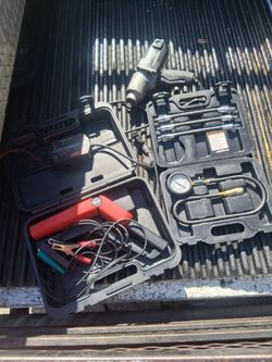 1/2 electric impact, compression tester,timing light and battery charger. Ss