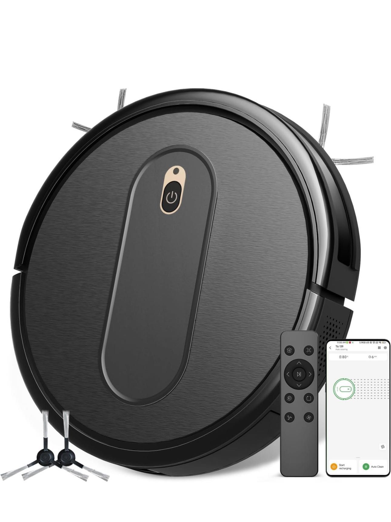 Vacuum Cleaner Powerful 2800Pa Suction, App/WiFi/Alexa/Siri