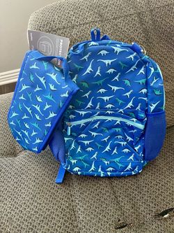 Blue Dinosaur Backpack & Lunch Bag Set