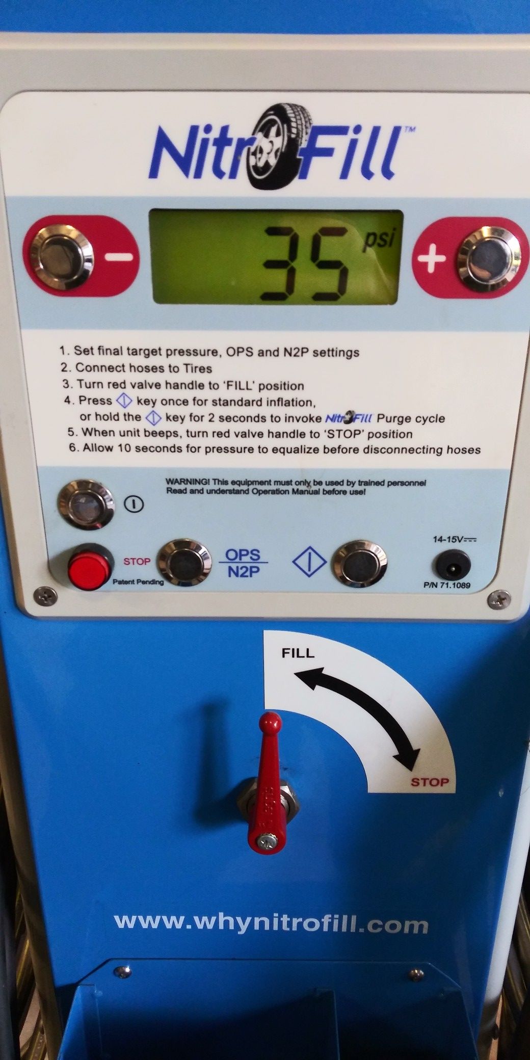 Nitrofill NF-123BU - Automatic Air to Nitrogen conversion Machine w/ Nitro Analyzer
