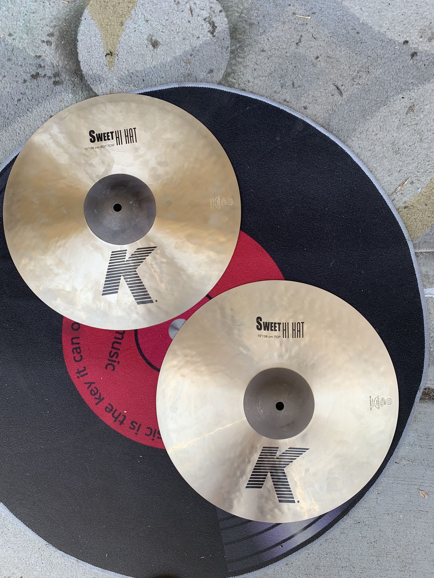 Zildjian K Custom Series 15” Sweet Hi Hat Drum Cymbals BRAND NEW Retails for $669