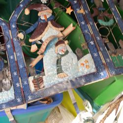 Snowman Fireplace Screen Metal 