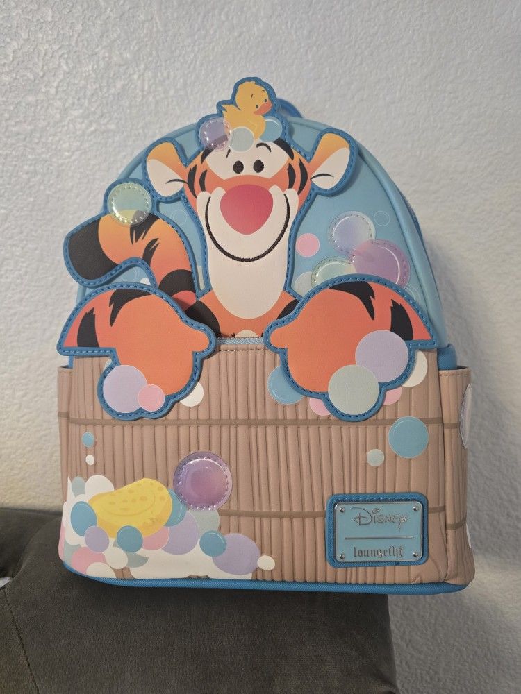 Loungerfly Disney Tigger Bathtime Mini Backpack EXCLUSIVE