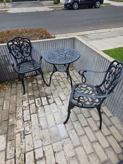 Bistro table and chairs