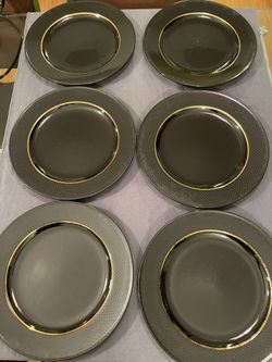 Set Of 6 Mikasa Galleria Dinner Plates