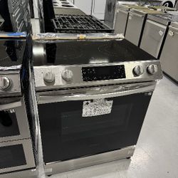Electric Stove Slide In Stainless Steel with Warranty NEW IN BOXES