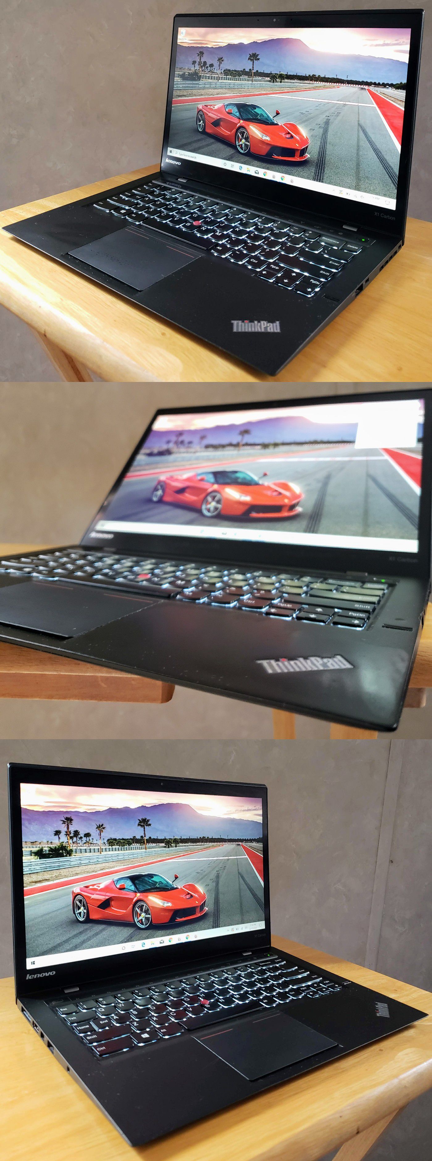 Lenovo X1 Carbon Ultrabook Touchscreen Laptop i7 SSD Windows 10 Pro Photoshop