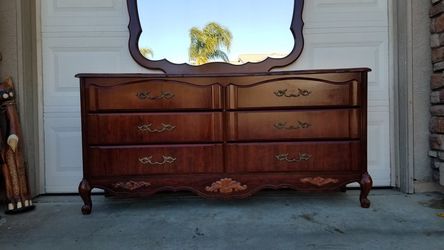 Dresser with mirror