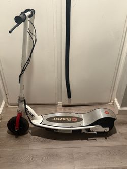 White Razor scooter