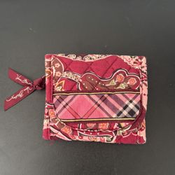 Vera Bradely mini trifold wallet