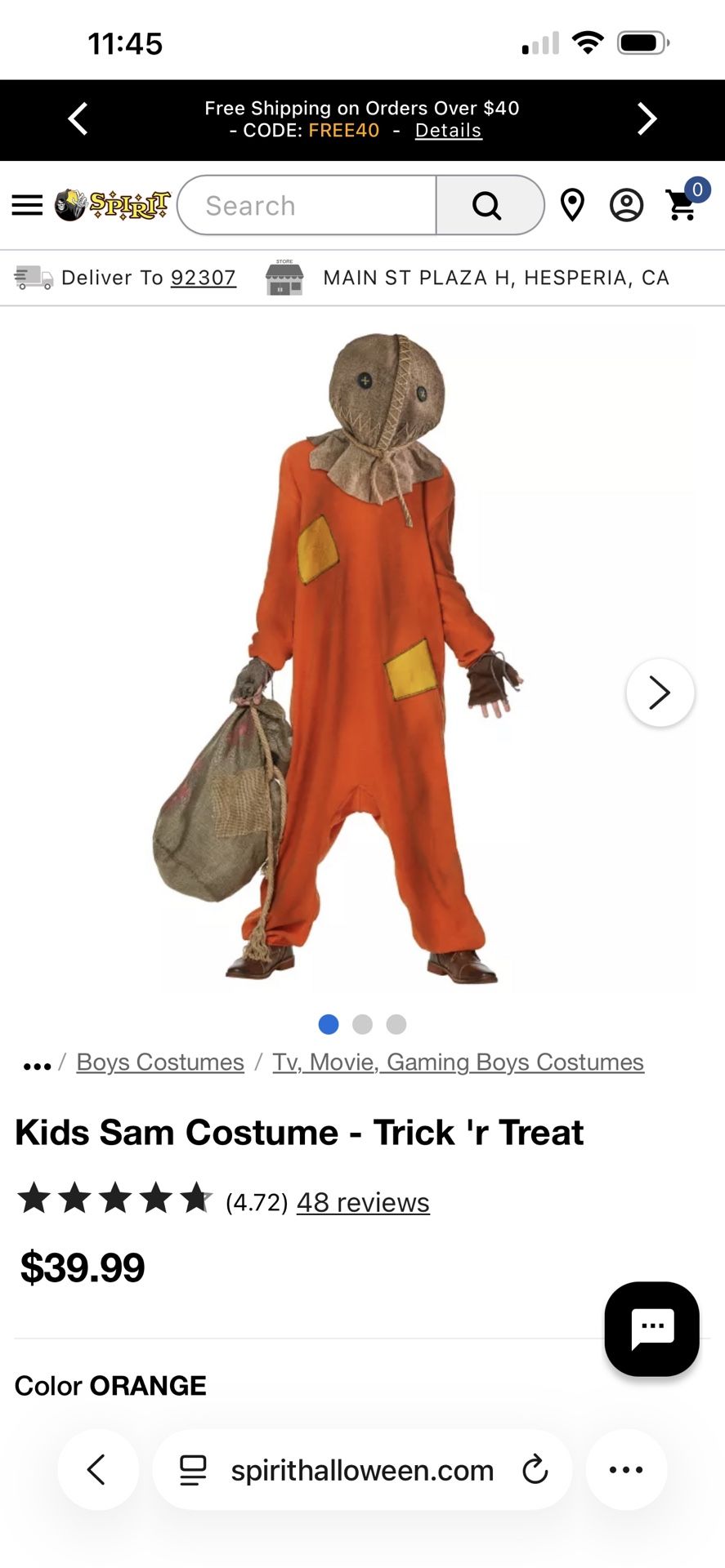 Kid Costume