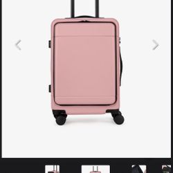 Calpak Front Pocket Carry-On Luggage in Mauve