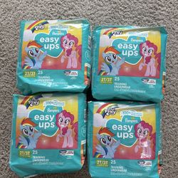 4 packs of Pampers Training Pants - Easy Ups Girls & Boys - Size 2T-3T