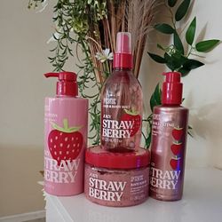 Victoria's Secret/Pink Strawberry 🍓 Body Lotion Set
