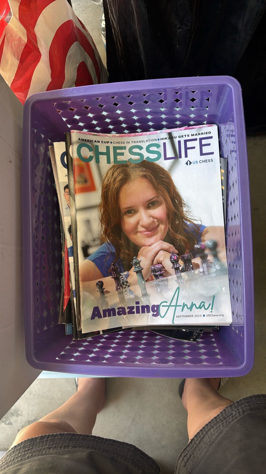 Box Of Chess Life Magazines 