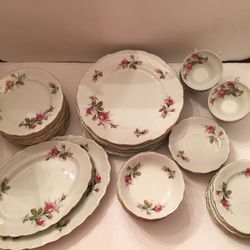 “M” Fine China Rosemarie 45 pc set 6 x 6pc settings