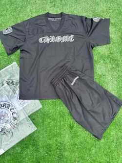 Chrome Hearts Black Jersey Set