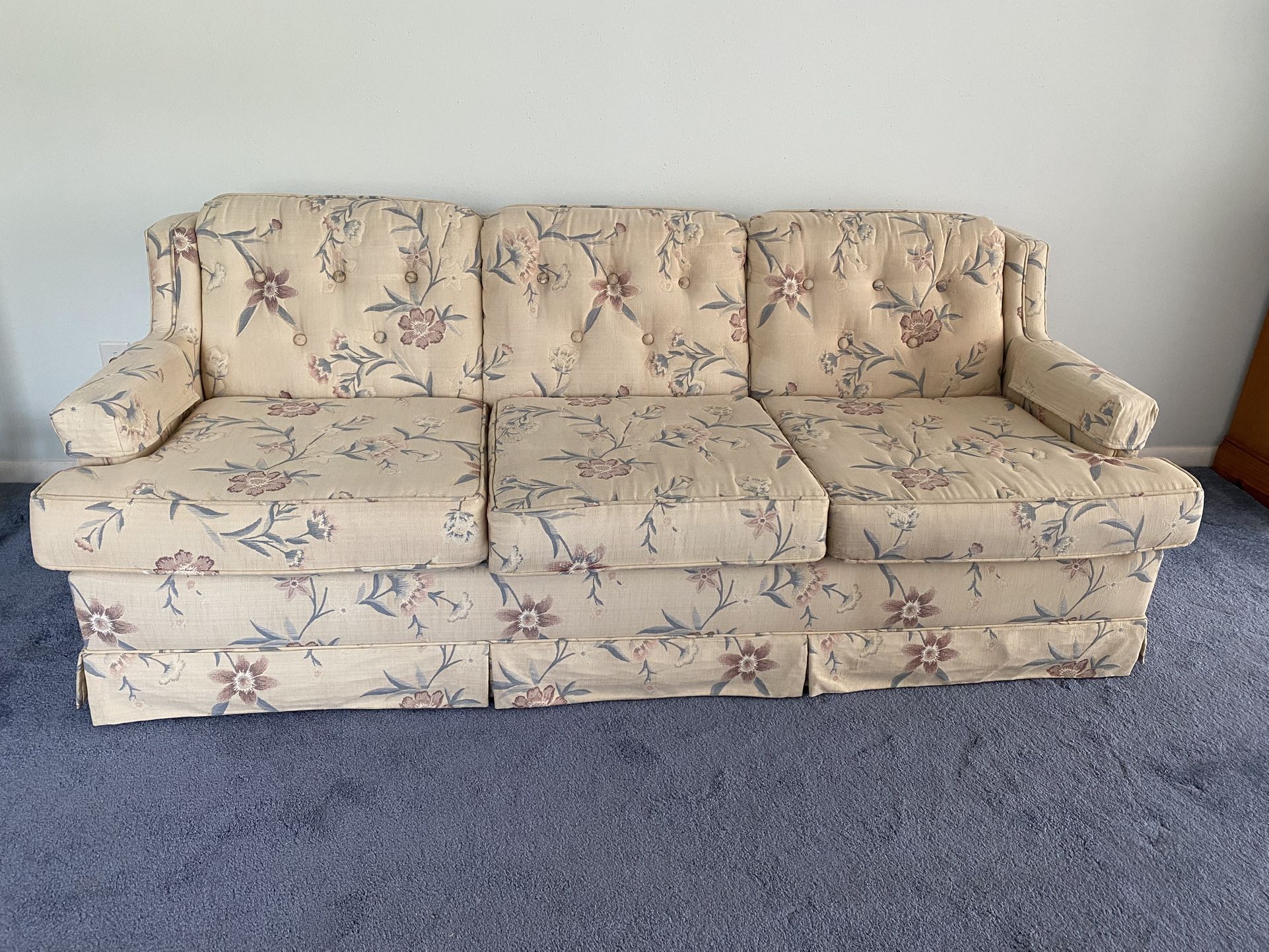 80s Vintage Multicolor Sleeper Sofa