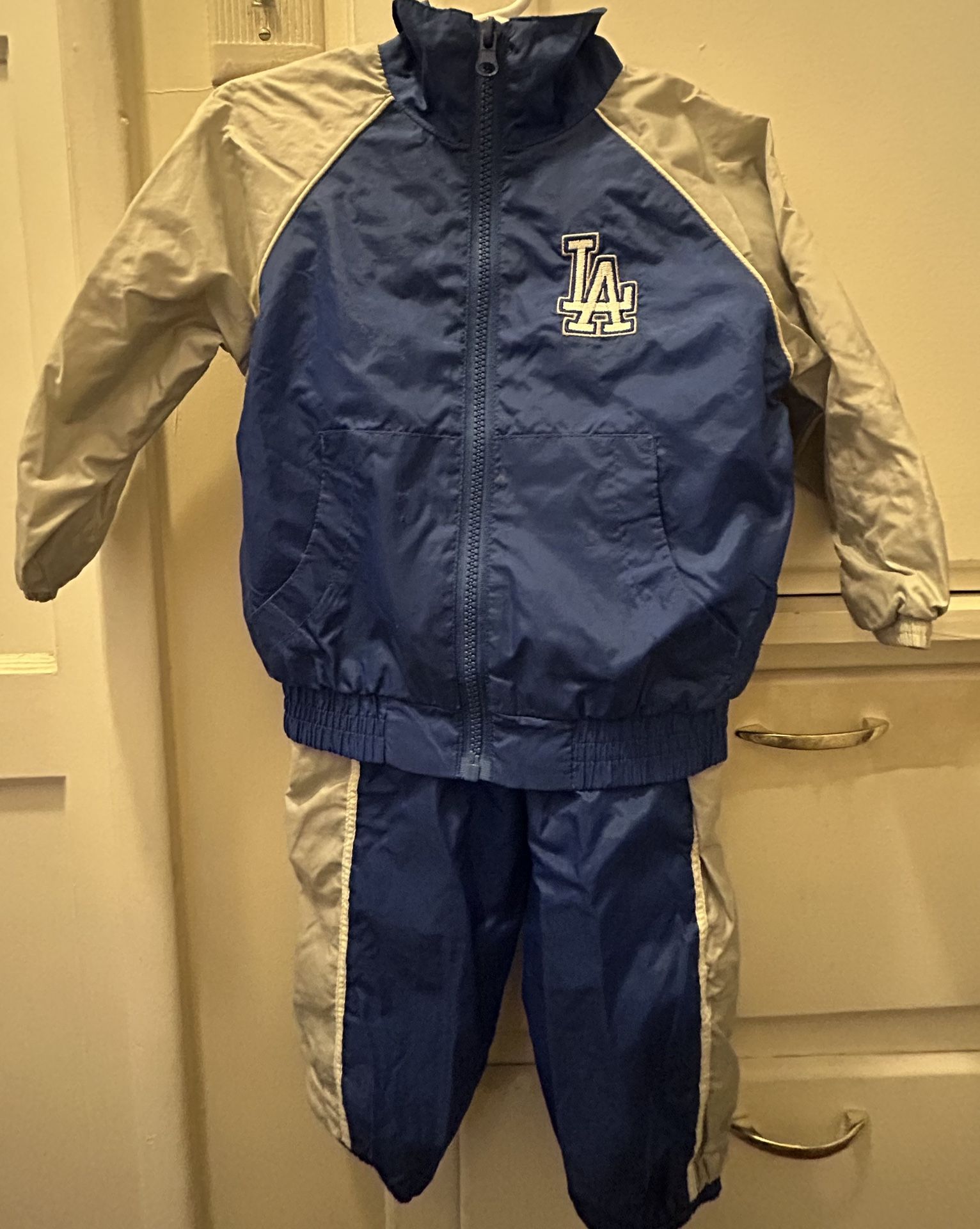 LA DODGERS TODDLER WINDBREAKER 2 PIECE SET