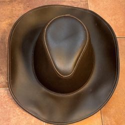 Leather Cowboy Hat Large