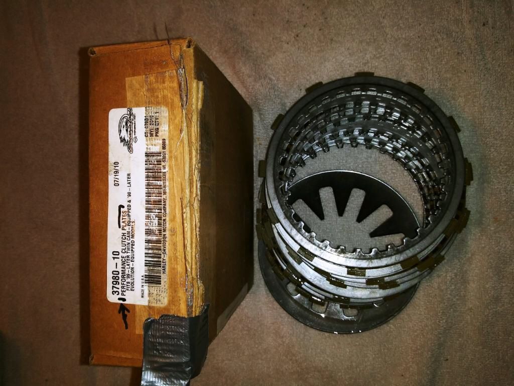 Harley Davidson performance clutch plates 37980-10 Fits ‘99 latter twin cam Equipped & ‘98 latter