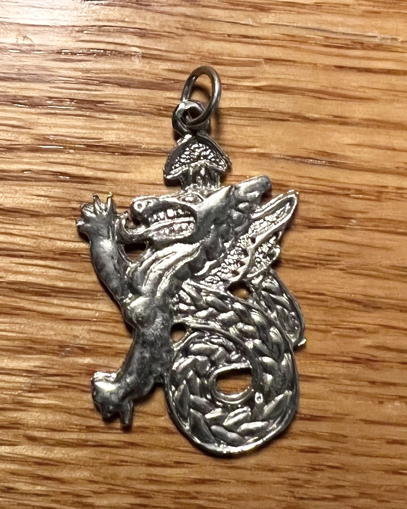Vintage Dragon Pendant Charm Mythical Fantasy Jewelry