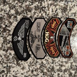 HOG Patches 2022 To 2025 Lot Of 4. Harley Davidson Motorcycle Patches