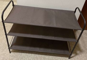 3 Tier Brown Shoe Rack