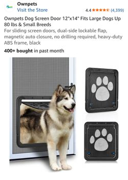 Dog Screen Door 12"x14" Fits Large Dogs Up 80 lbs & Small Breeds