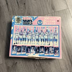 1992 Olympic Dream Team UPuzzle Unopened 300 Pieces & Kenner USA Dream Team Set